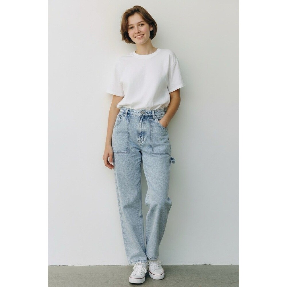 AG Adriano Golschmied NEW womens wide leg relaxed premium jeans all cotton sz 29